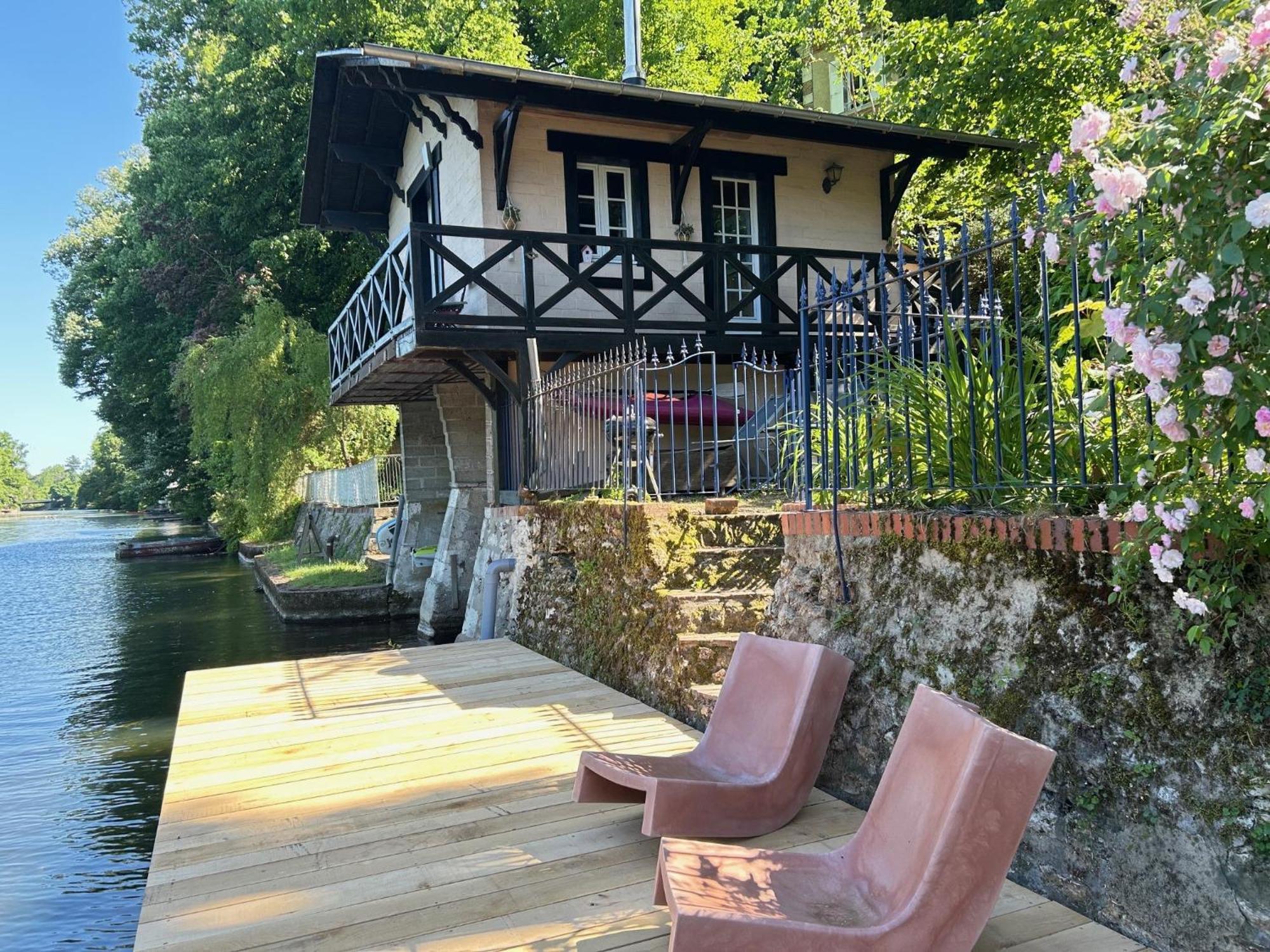 Le Chalet Bucolique Au Bord De L'Eau Olivet  Exterior foto